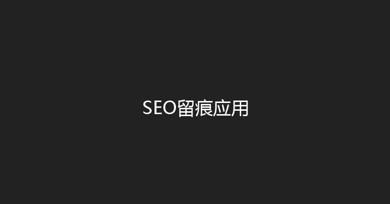 SEO留痕应用 封面图
